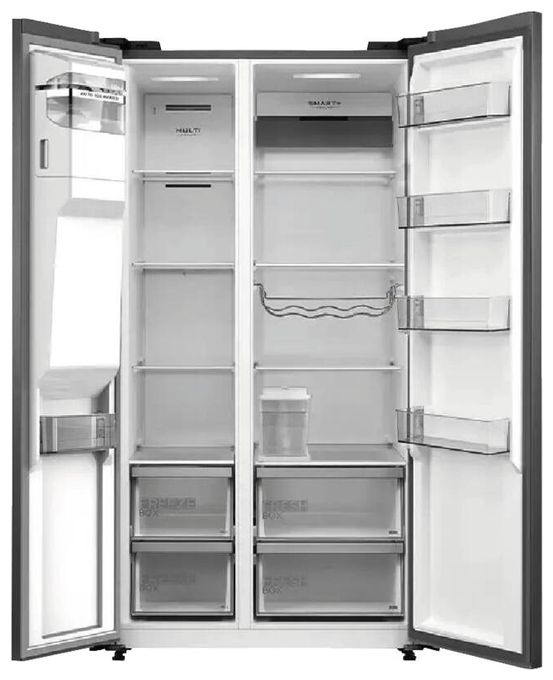 Side-by-Side Kühl-/ Gefrierkombination 372 l / 197 l 208 kWh NoFrost 1793 mm x 910 mm  MDRS761MYC45 (Schwarz) 