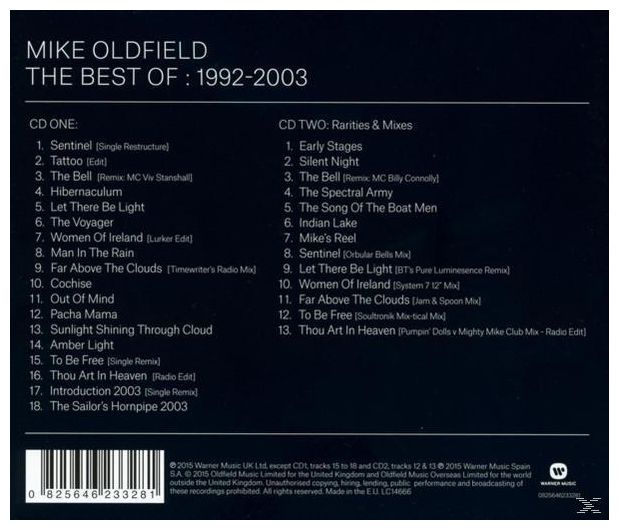 Mike Oldfield - Best Of Mike Oldfield:1992-2003 