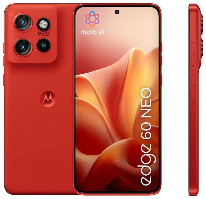256 GB 5G Smartphone 16,1 cm (6.36 Zoll) Android 50 MP Dreifach Kamera Dual Sim WiFi 6E (PANTONE Poinciana) Edge 60 Neo 