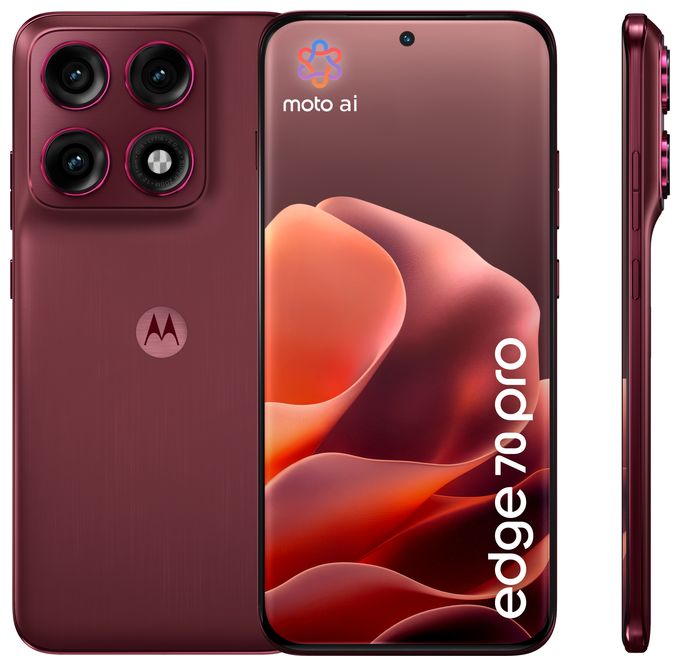 256 GB 5G Smartphone 17,2 cm (6.78") Android 50 MP Dreifach Kamera Dual Sim WiFi 6E (PANTONE Zinfandel) edge 70 Pro 