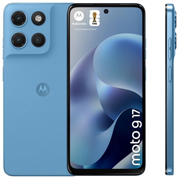 128 GB Smartphone 17,1 cm (6.72") 2,0 GHz Android 50 MP Dual Kamera Dual Sim WiFi 5 (PANTONE Alaskan Blue) Moto G17 