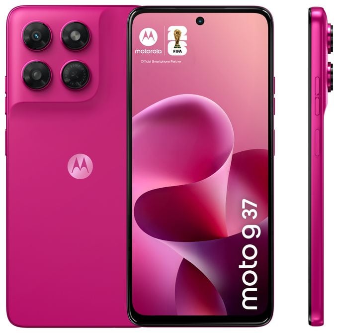 128 GB 5G Smartphone 16,9 cm (6.67 Zoll) Android 50 MP Einzelne Kamera Kamera Dual Sim WiFi 5 (PANTONE Fuchsia Red) Moto G37 