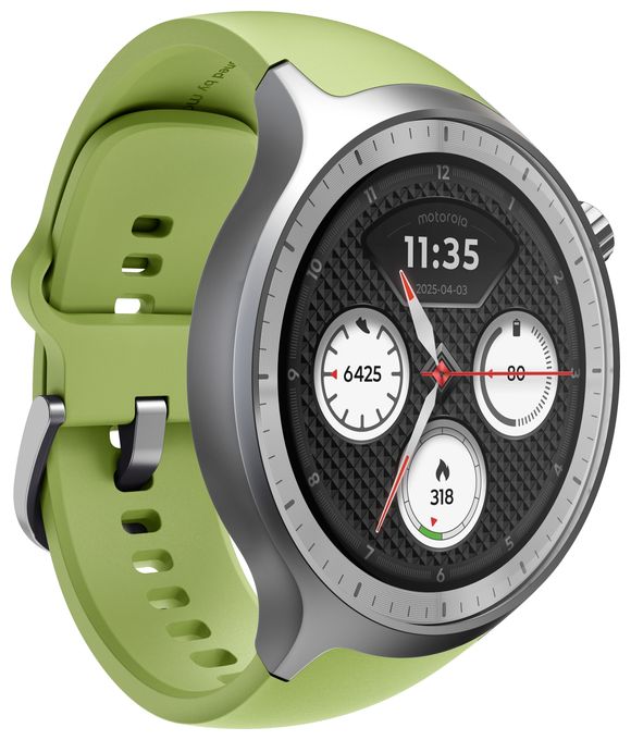 Digital 47 mm Smartwatch Rund IP68  Moto Watch (Silber) 