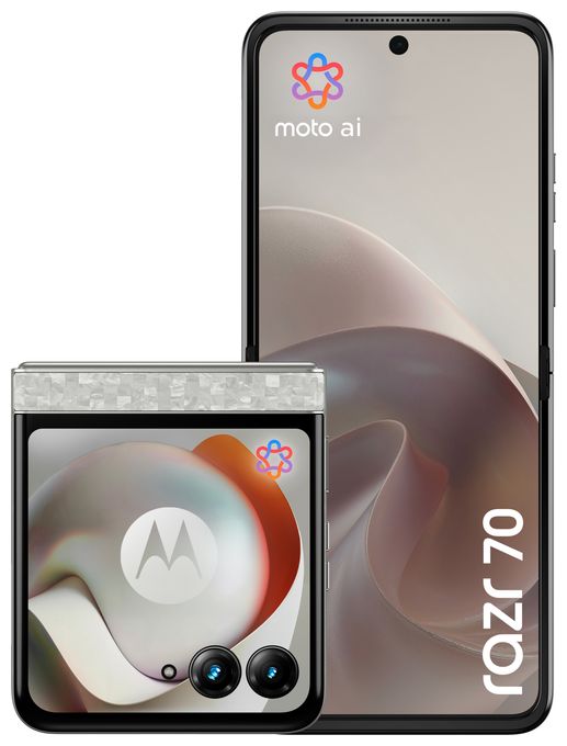 256 GB 5G Smartphone 17,5 cm (6.9 Zoll) Android 50 MP Dual Kamera Dual Sim WiFi 6E (PANTONE Bright White) Razr 70 