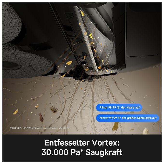 Saugroboter nass/trocken 30000 Pascal Leistung  P70 Pro Ultra (Weiß, Edelstahl) 