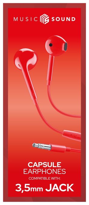 In-Ear Kopfhörer Kabelgebunden  Color (Rot) 