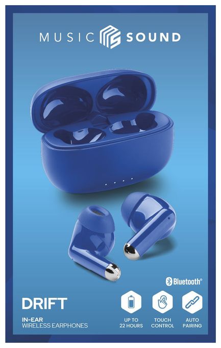 In-Ear Bluetooth Kopfhörer Kabellos TWS IPX4  Drift (Blau) 