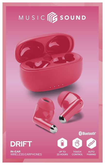 In-Ear Bluetooth Kopfhörer Kabellos TWS IPX4  Drift (Pink) 