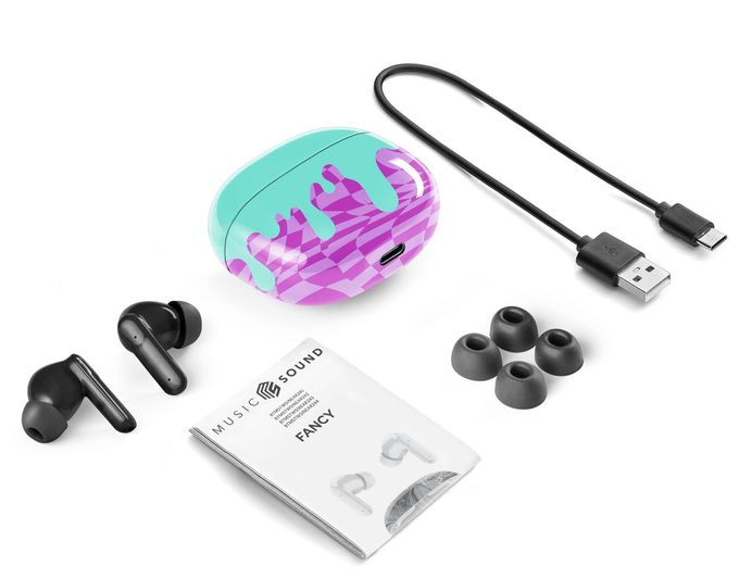 In-Ear Bluetooth Kopfhörer Kabellos TWS 5 h Laufzeit  Fancy (Mehrfarbig) 