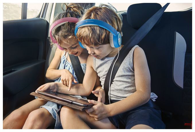 Ohraufliegender Kopfhörer Kabelgebunden USB Typ-C  Play Patch Kids (Pink) 