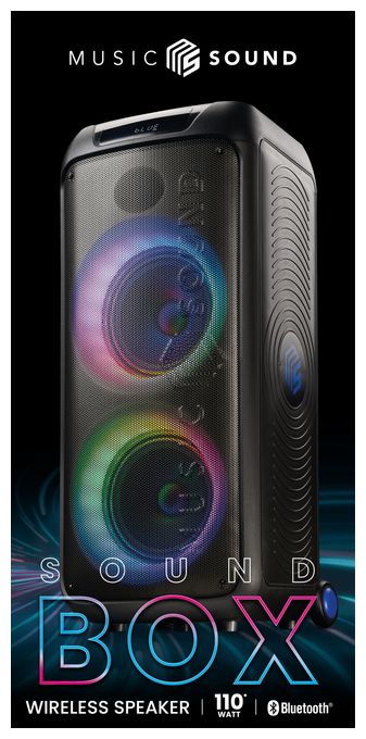 40 W Bluetooth Lautsprecher Laufzeit bis 4 h  Sound Box (Schwarz) 