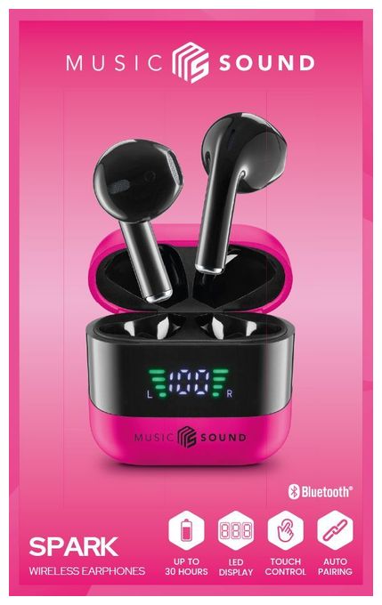 In-Ear Bluetooth Kopfhörer Kabellos TWS 6 h Laufzeit  Spark (Pink) 