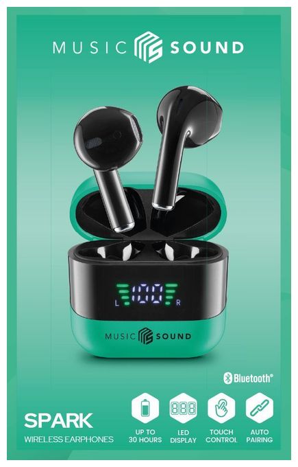 In-Ear Bluetooth Kopfhörer Kabellos TWS 6 h Laufzeit  Spark (Grün) 