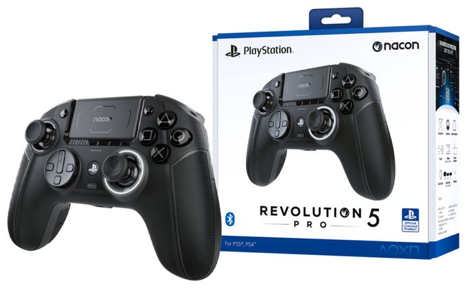 Gamepad für PC, PlayStation PS4, PlayStation PS5  Revolution 5 Pro (Schwarz) 