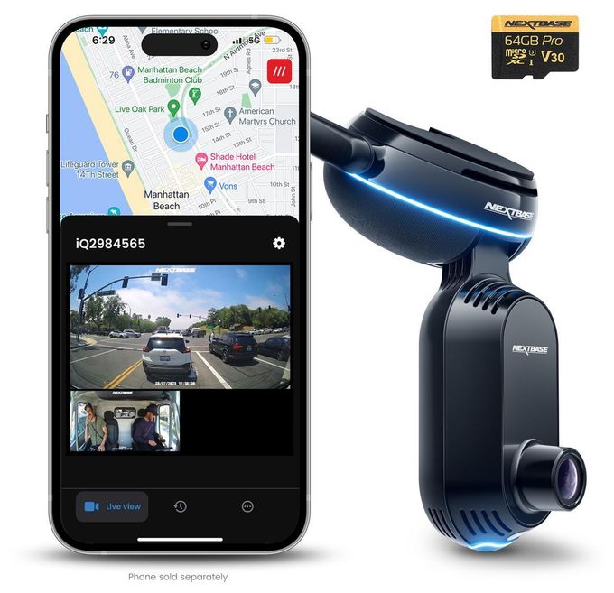 iQ 4K 3840 x 2160 Pixel intelligente Dashcam 