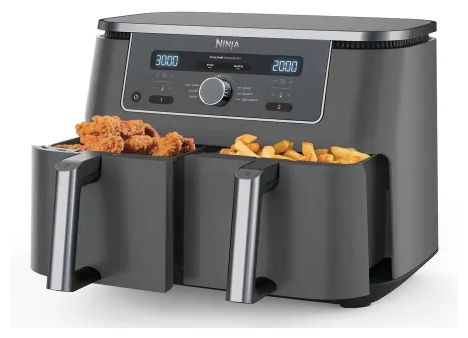 Doppel Heißluftfritteuse 9,5 l 2470 W  DZ400EU (Grau) 