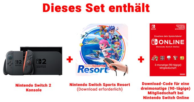 Switch 2 & Switch Sports Resort-Set 