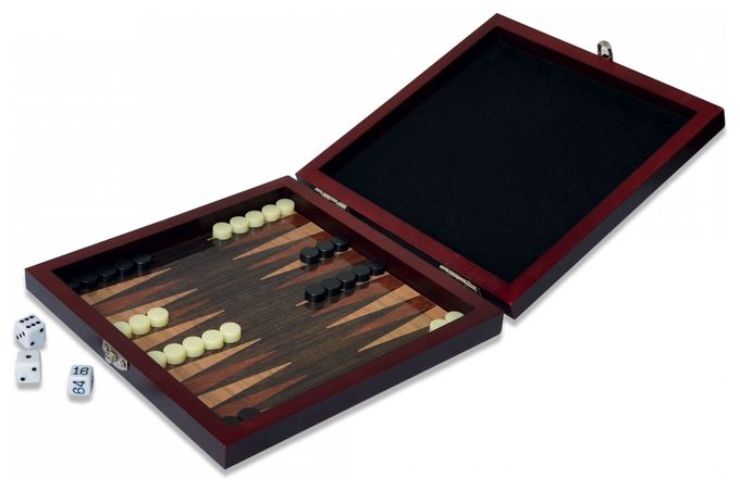 Brettspiel bis zu 2 Spielern ab 6 Jahr(e) Deluxe Travel Game Backgammon 