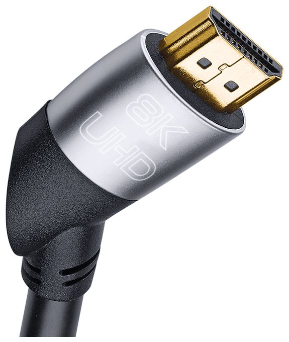 48 Gbit/s Stecker Abgewinkelt HDMI auf HDMI Typ A (Standard) 1,5 m  Easy Connect (Schwarz) 
