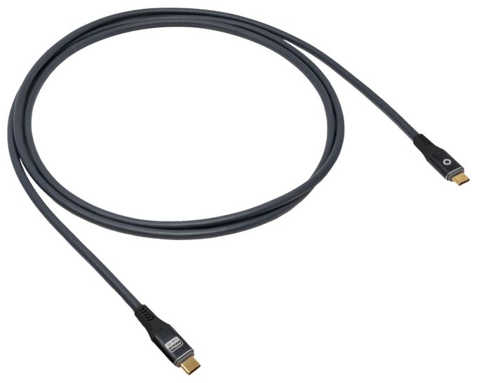 40 Gbit/s Stecker Rundkabel USB C auf USB C bis 240 W 0,5 m  USB Pulse CC (Anthrazit) 