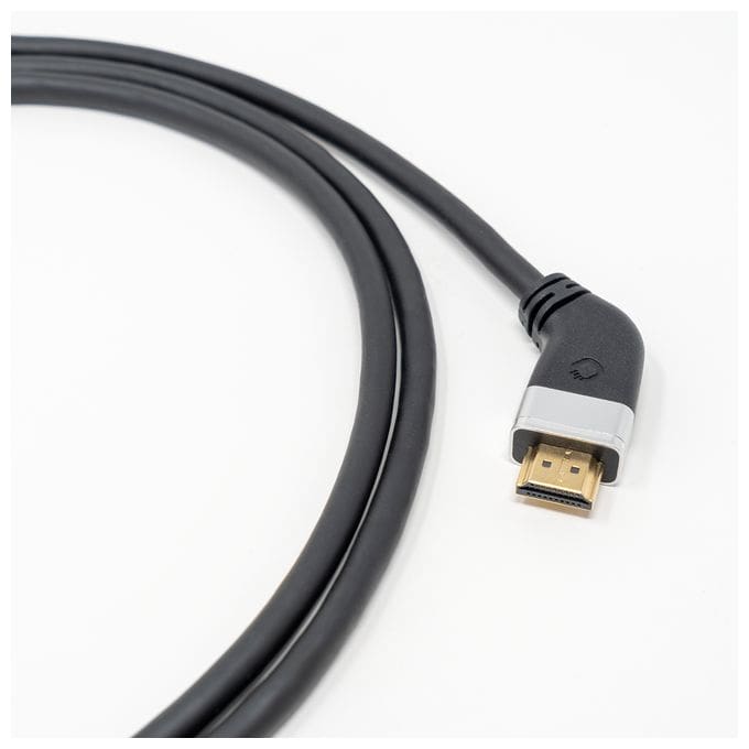 48 Gbit/s Stecker Abgewinkelt HDMI auf HDMI Typ A (Standard) 2 m  Video Link 40 (Schwarz, Grau) 