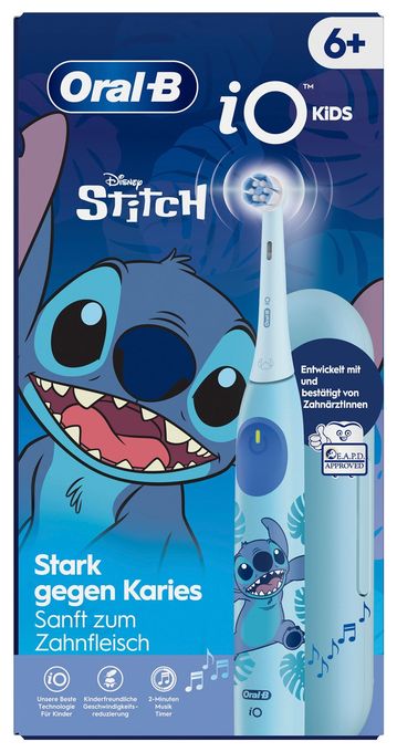 Rotierende Zahnbürste für Kinder  iO Kids 6+ Disney Stitch (Blau) 