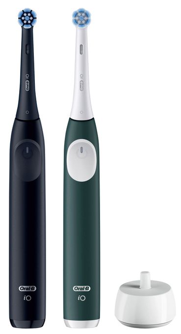 Vibrierende Zahnbürste für Erwachsene  iO Series 2 Duo (Schwarz, Grün) 