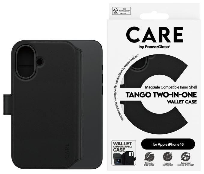 Cover für Apple Apple - iPhone 16  1329 Care Case (Schwarz) 