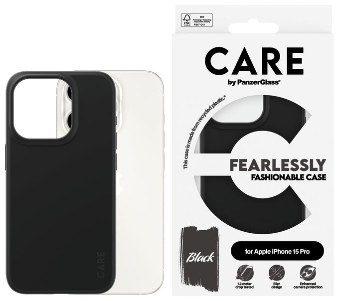 Cover für Apple Apple - iPhone 15 Pro  1430 Fashionable Case (Schwarz) 