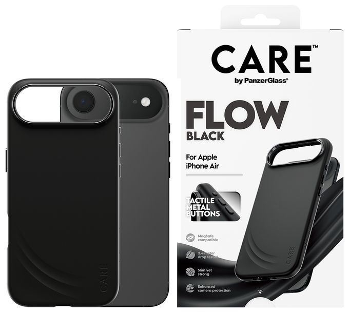 Cover für Apple Apple - iPhone Air  17473 Care Flow Case (Schwarz) 