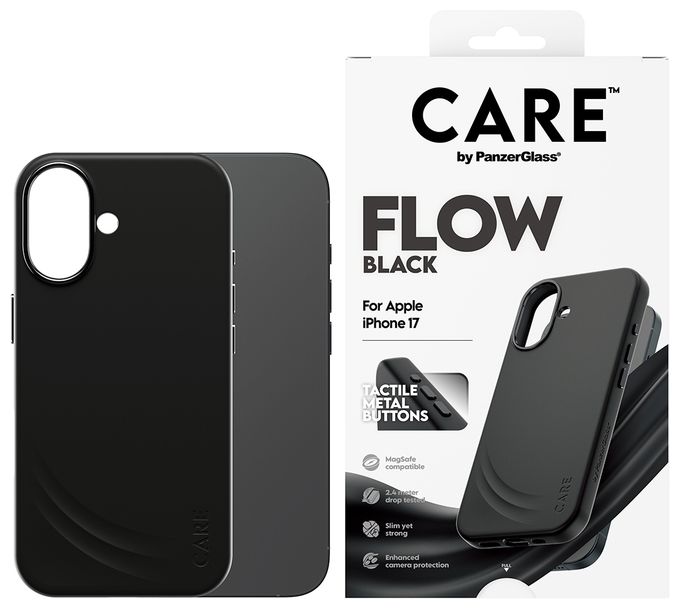 Cover für Apple Apple - iPhone 17  24695 Care Flow Case (Schwarz) 