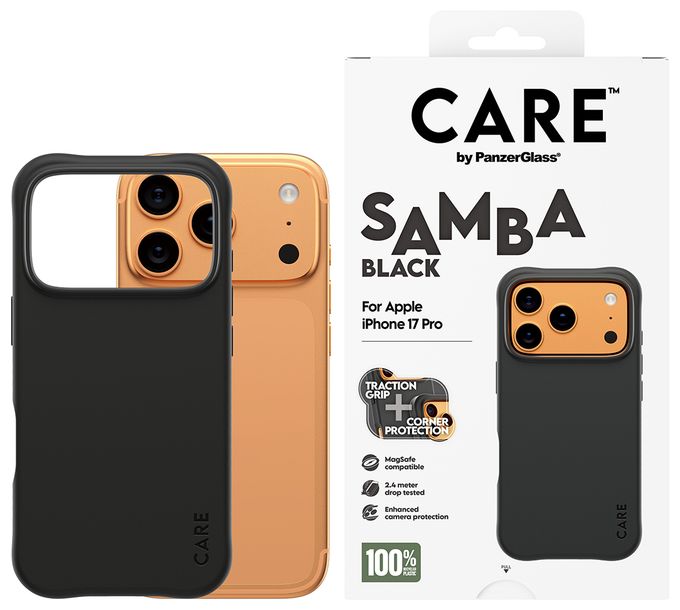Cover für Apple Apple - iPhone 17 Pro  37427 Care Case Samba (Schwarz) 