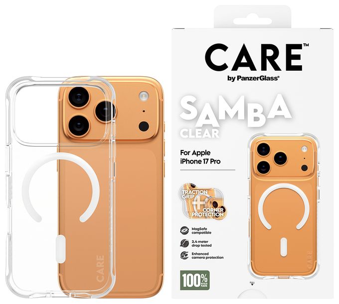 Cover für Apple Apple - iPhone 17 Pro  37687 Care Case Samba (Transparent) 