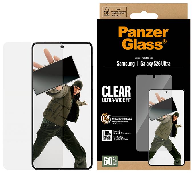 Klare Bildschirmschutzfolie Polyethylenterephthalat, Silikon für  Samsung Samsung - Galaxy S26 Ultra Kratzresistent, Schockresistent 37869 