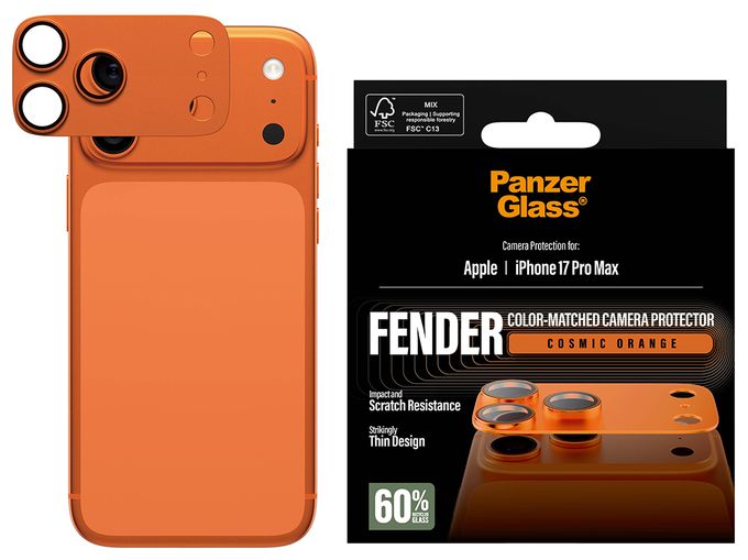 Klare Bildschirmschutzfolie Silikon für  Apple Apple - iPhone 17 Pro Max Kratzresistent, Schockresistent 58205 Fender Kameraschutz 