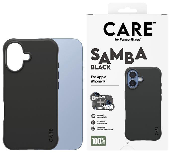 Cover für Apple Apple - iPhone 17  68453 Care Case Samba (Schwarz) 