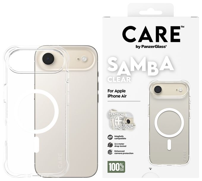 Cover für Apple Apple - iPhone Air  69281 Care Case Samba (Transparent) 