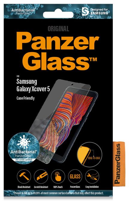 Klare Bildschirmschutzfolie Gehärtetes Glas, Polyethylenterephthalat, Silikon für  Samsung Samsung - Galaxy Xcover 5 Kratzresistent, Schockresistent 7267 