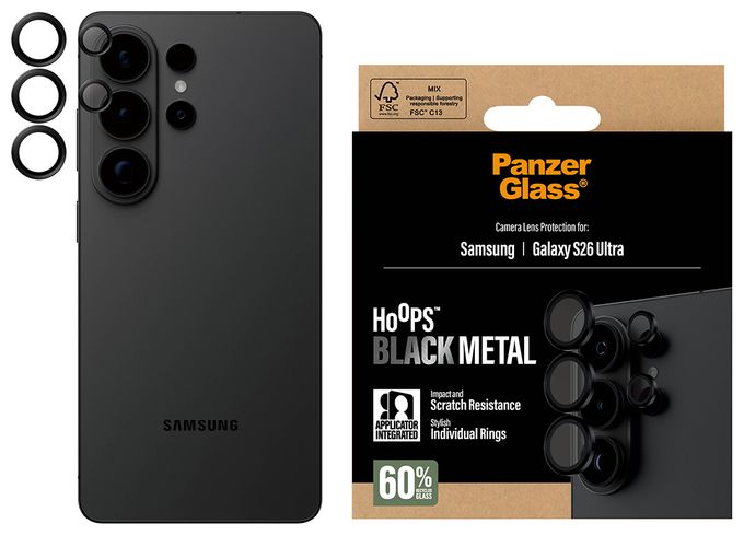 Klare Bildschirmschutzfolie Gehärtetes Glas, Silikon für  Samsung Samsung - Galaxy S26 Ultra Kratzresistent, Schockresistent 73474 Kameraschutz 