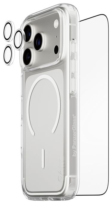 Klare Bildschirmschutzfolie Gehärtetes Glas, Polyethylenterephthalat, Silikon für  Apple Apple - iPhone 17 Pro Kratzresistent, Schockresistent 74977 3-in-1 Explorer Set Cover 