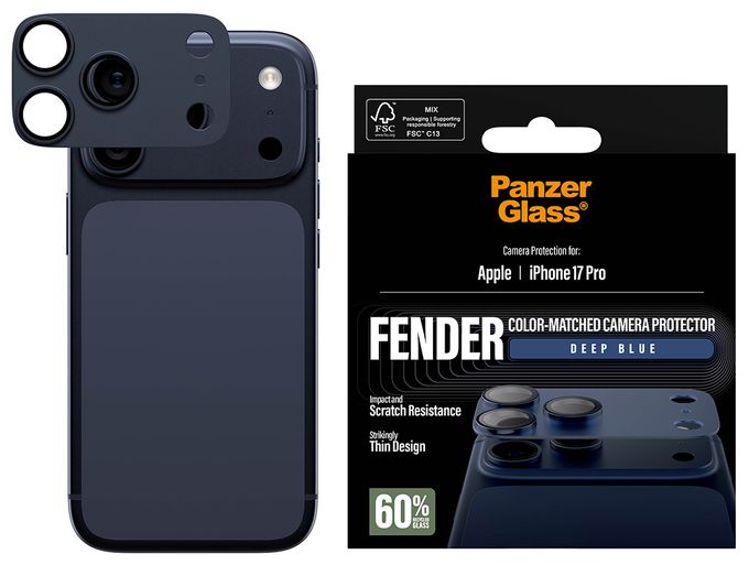 Klare Bildschirmschutzfolie Silikon für  Apple Apple - iPhone 17 Pro Kratzresistent, Schockresistent 79739 Fender Kameraschutz 