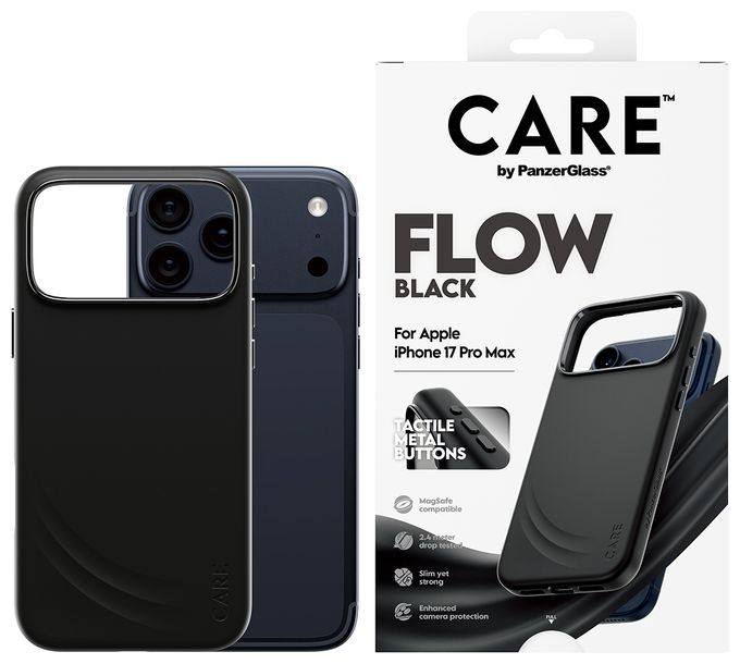 Cover für Apple Apple - iPhone 17 Pro Max  83131 Care Flow Case (Schwarz) 