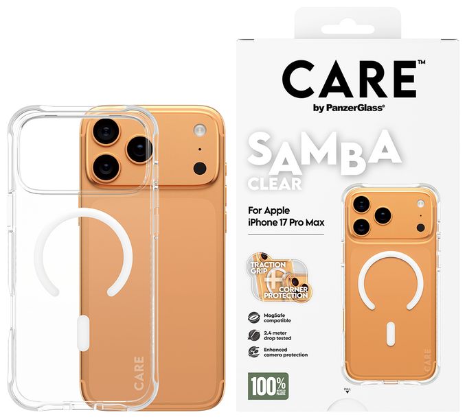 Cover für Apple Apple - iPhone 17 Pro Max  84109 Care Case Samba (Transparent) 