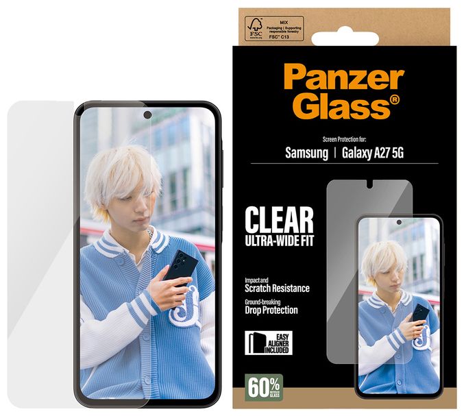 Klare Bildschirmschutzfolie Polyethylenterephthalat, Silikon für  Samsung Samsung - Galaxy A27 5G Kratzresistent, Schockresistent 88998 