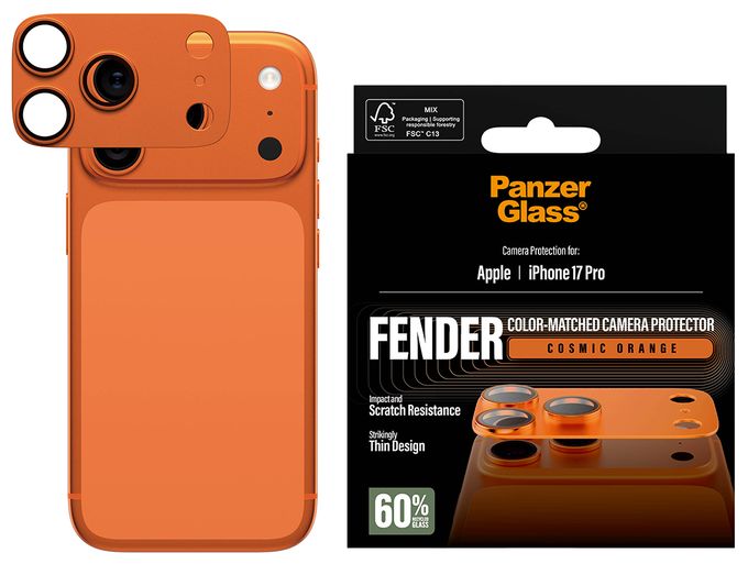 Klare Bildschirmschutzfolie Silikon für  Apple Apple - iPhone 17 Pro Kratzresistent, Schockresistent 91919 Fender Kameraschutz 