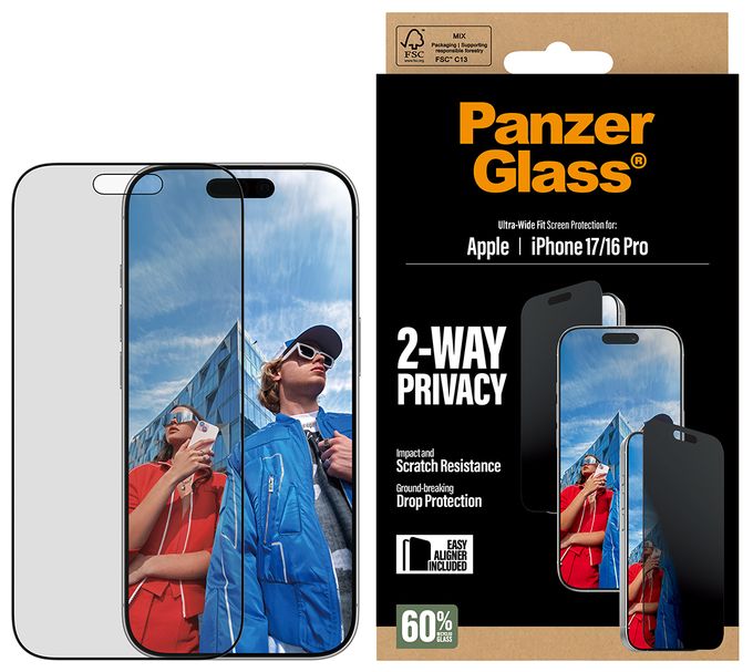 Klare Bildschirmschutzfolie Gehärtetes Glas, Polyethylenterephthalat, Silikon für  Apple Apple - iPhone 17, Apple - iPhone 16 Pro Kratzresistent, Schockresistent 93414 