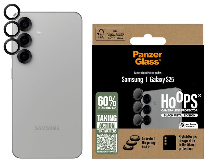 Klare Bildschirmschutzfolie Gehärtetes Glas, Silikon für  Samsung Samsung - Galaxy S25 Kratzresistent, Schockresistent Ceramic Hoops 