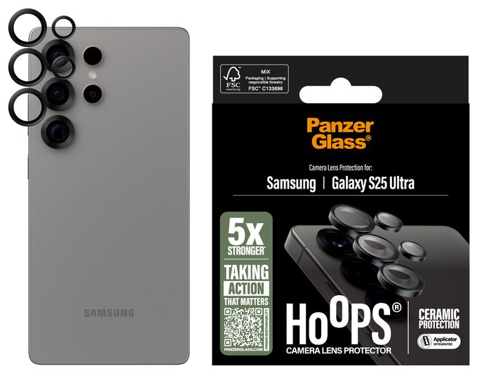 Klare Bildschirmschutzfolie Gehärtetes Glas, Silikon für  Samsung Samsung - Galaxy S25 Ultra Kratzresistent, Schockresistent Ceramic Hoops 