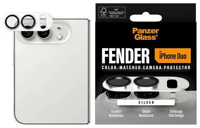 Kameraobjektivschutz Silikon für Apple iPhone Duo Fender 