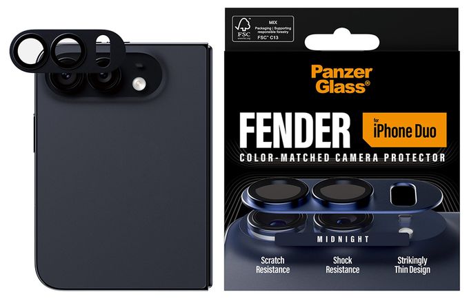 Fender Kameraschutz Midnight iPhone Duo 